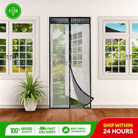 Elena Anti Mosquito Insect Fly Bug Curtains Magnetic Net Mesh Random