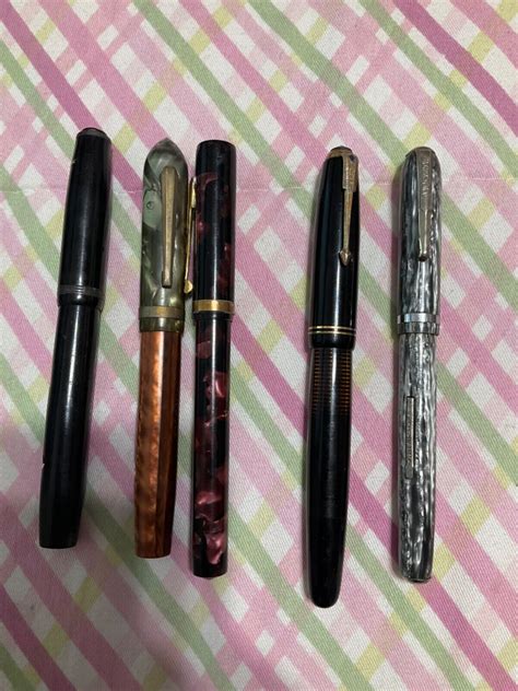 5 Vintage Fountain Pens Waltham Arnold Parker Esterbrook EBay