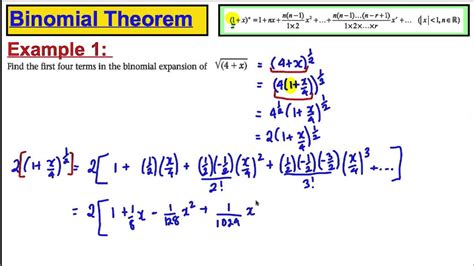 Core 4 Maths A Level Edexcel Binomial Theorem 3 Youtube