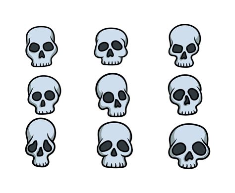 Cartoon Skull Vector Vector Art & Graphics | freevector.com