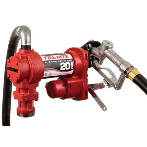 Fill Rite 12v Dc 20gpm Heavy Duty Fuel Transfer Pump With Manual Nozzle Excel Equipment Llc