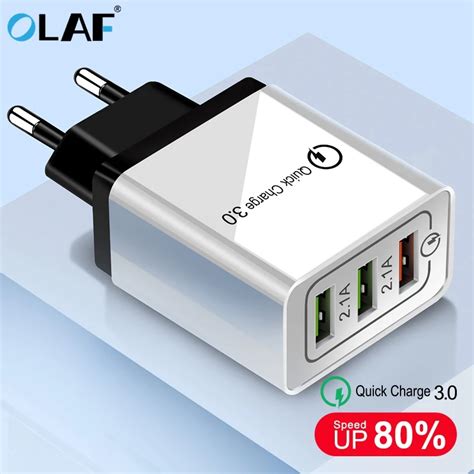 Олаф USB зарядное устройство quick charge 3,0 для iPhone X 8 7 iPad ...