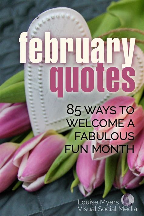 White Heart Ornament On Pink Tulips Says February Quotes 85 Ways To