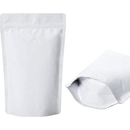 Amazon 16oz Coffee Bags 100 Pieces High Barrier White Kraft