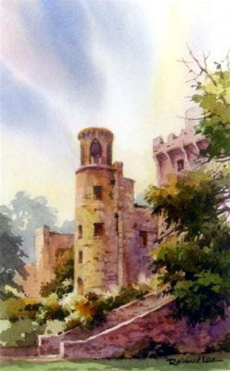 Wet In Wet Watercolor Technique For Sky Painting Blarney Castle