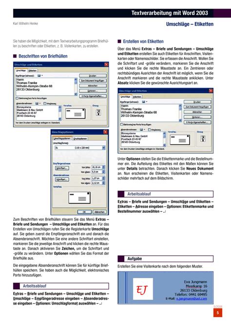 Textverarbeitung Mit Word 2003 Westermann