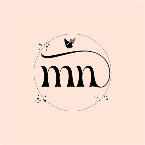 Premium Vector Mn Initial Letter Logo Modern Font