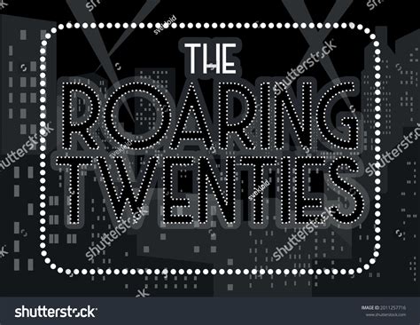 Roaring Twenties Retro Style Poster Stock Vector Royalty Free 2011257716 Shutterstock