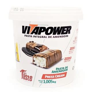 Pasta De Amendoim Vita Power COOKIES PRESS CREAM SHOT VITAPOWER 1KG