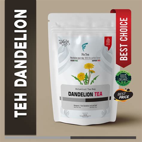 Jual Fix Tea Teh Celup Bunga Randa Tapak Dandelion Tea Bags Or