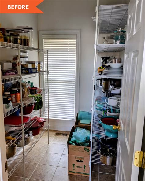 Before And After IKEA BILLY Bookcases Transform A Walk In Pantry Cubby