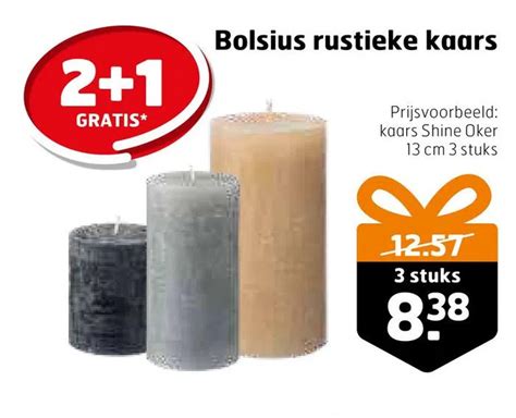 Bolsius Rustieke Kaars Aanbieding Bij Trekpleister