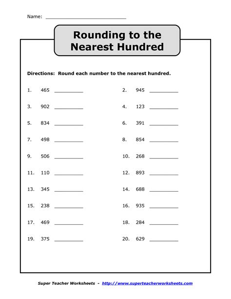 Rounding To Nearest 10 000 Worksheets