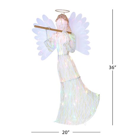 3 Ft Outdoor Animated Fiber Optic Angel Mr Christmas