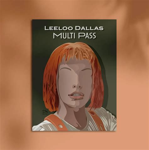 Affiche Leeloo Dallas Multi Pass Film Cinqui Me Element