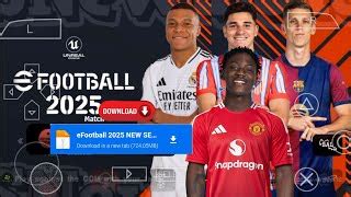 Efootball Pes 2025 Ppsspp Full Update Transfers Kits 2024 25 Real Faces