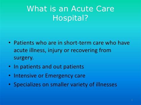 Acute Care