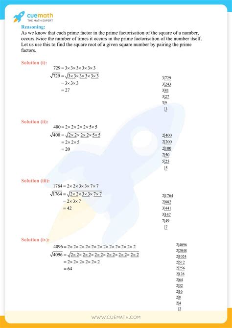 Ncert Solutions Class 8 Maths Chapter 6 Squares And Square Roots