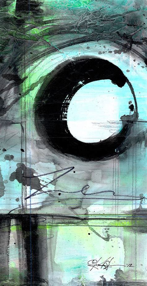 The Enso Of Zen No Mm7 Original Contemporary Modern Zen Etsy