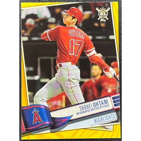 Mlb 球員卡 美國職棒 Shohei Ohtani 大谷翔平 2019 Topps Big League Gold 蝦皮購物