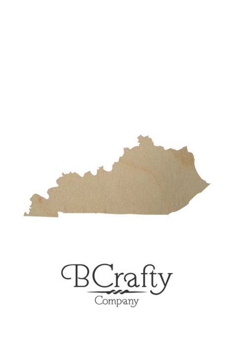 Wooden Kentucky Cutout Shape – BCrafty Company