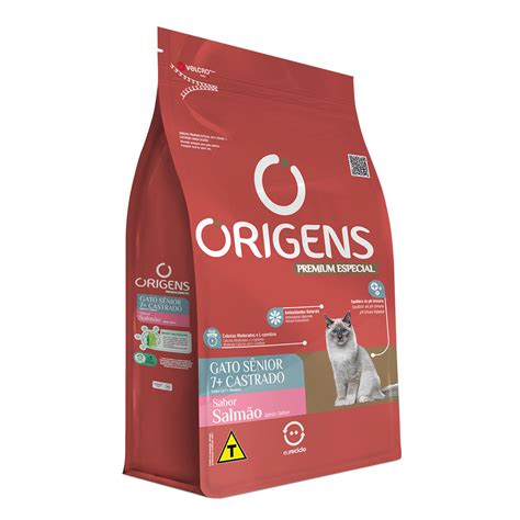 Ra O Origens Para Gatos Castrados S Nior Sabor Salm O Kg Adimax