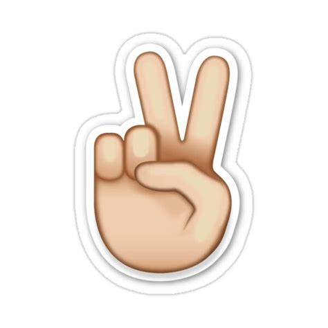 Peace Sign Emoji Sticker