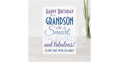 Funny Grandson Birthday Card | Zazzle