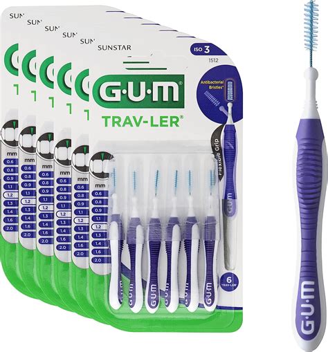 GUM TRAV LER Brossette Interdentaire 1 2mm Elimine 25 De Plaque En