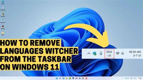 How To Remove Language Switcher From The Taskbar On Windows 11 Youtube