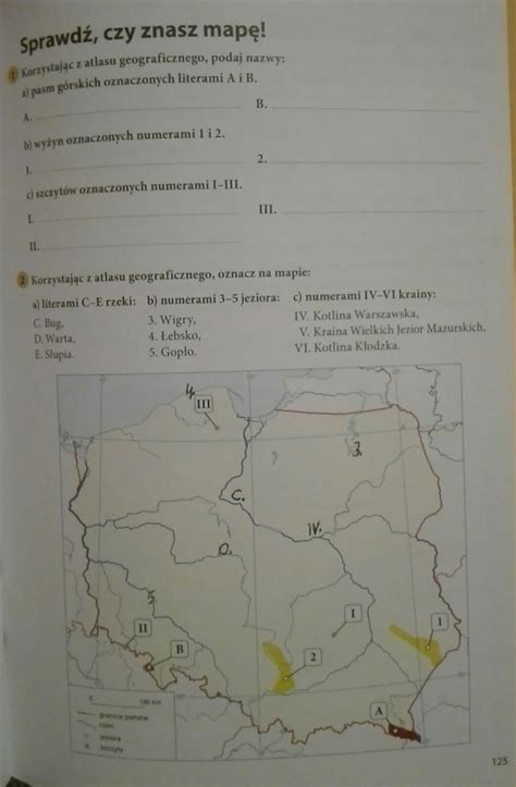 1 Korzystając z atlasu geograficznego podaj nazwy a pasm górskich