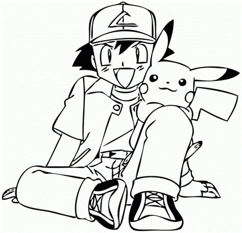 Ash E Pikachu Para Colorir - Pikachu para colorir: desenhos para pintar e imprimir - Artesanato ...