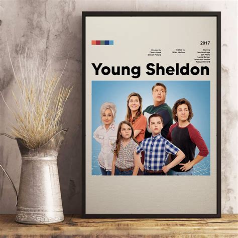 Young Sheldon Minimal Poster Young Sheldon Poster Sheldon Cooper the ...