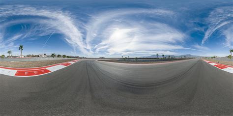 Aerial View of USA's Asphalt Road Race Track - HDRi Maps and Backplates