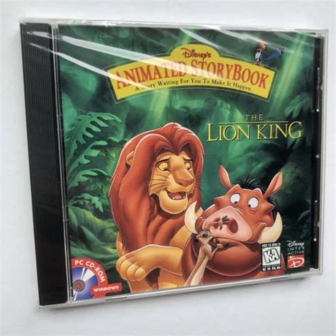 DISNEY S THE LION KING Animated Storybook Educational CD ROM PC Windows