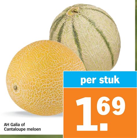 Ah Galia Of Cantaloupe Meloen Aanbieding Bij Albert Heijn