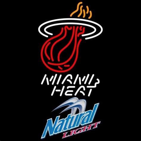 Custom Natural Light Miami Heat NBA Beer Sign Neon Sign USA – Custom ...