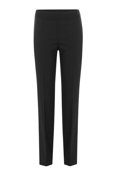 Dkny Wool Pants Black In Black Lyst
