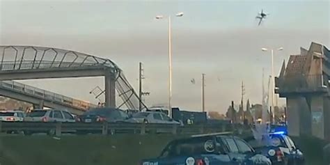 Cae Puente Peatonal En El Ramal Pilar De Autopista Panamericana Tras