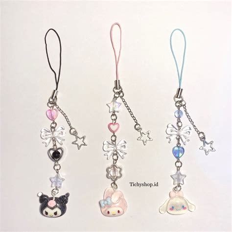 Hp Gantungan Sanrio Phone Charm Cellphone Hanger Sanrio Kuromi Phone