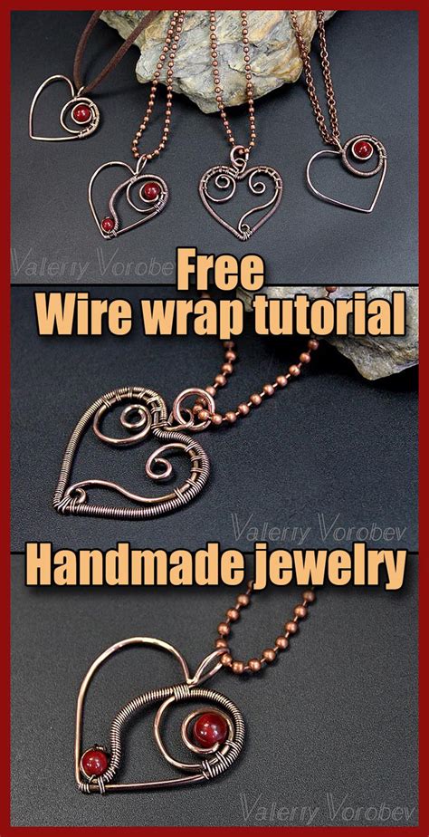 Wire Wrapped Heart Pendant Tutorial For Beginners How To Wire Wrap