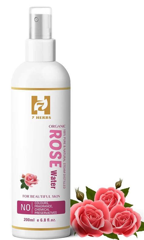 Buy 7 Herbs Naturel And Pure Rosewater Steam Distilled Rose Hydrosol For