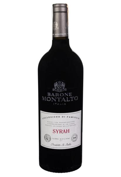 Вино Baron Montalto Syrah Collezione di Famiglia IGP Красное Сухое 0