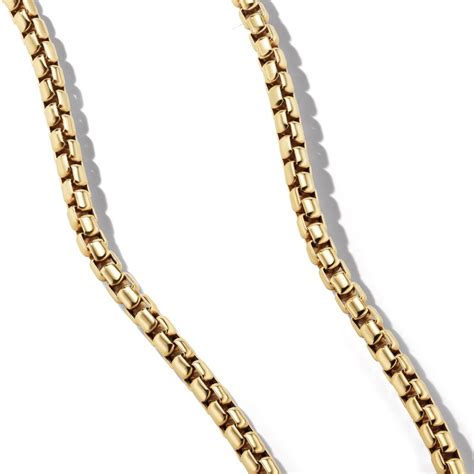 David Yurman Box Chain Necklace In 18k Yellow Gold 5mm 192740754159 Joseph Anthony