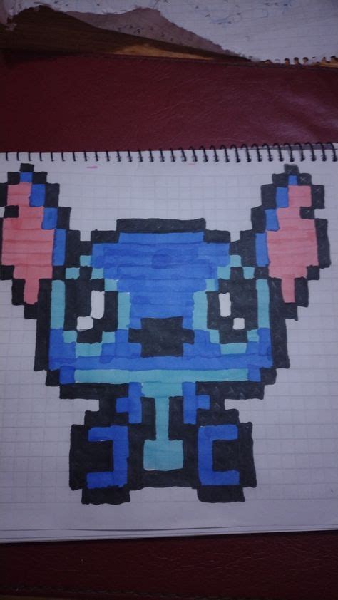 Dibujos De Stitch En Hoja Cuadriculada