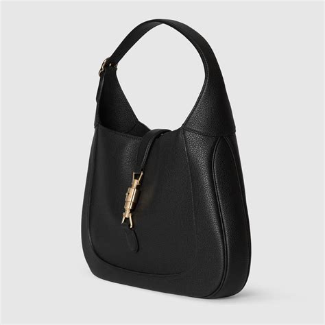 Sac Paule Gucci Jackie Taille Moyenne En Cuir Noir Gucci Fr