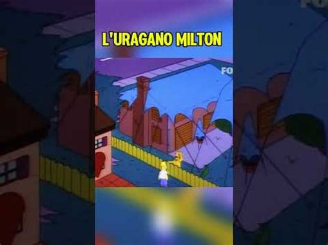 Simpson Previsione Uragano Milton YouTube