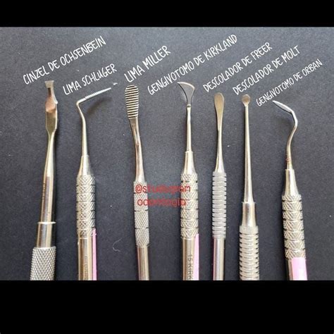 Alguns Instrumentais De Cirurgia Periodontal Que Eu Tenho Cinzel De