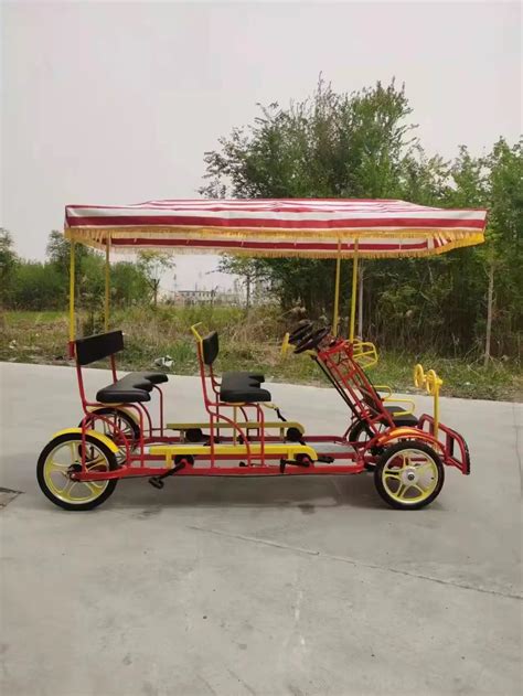 2023 New Style Leisure Four People Bicycle Tandem Bike 26 Inch Tandem