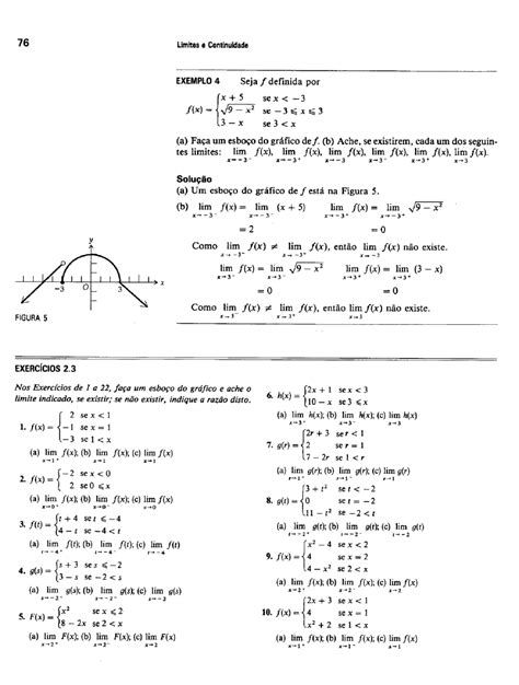 Exercicios de limites laterais 1 Pré Cálculo